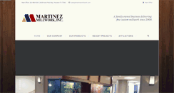 Desktop Screenshot of martinezmillwork.com