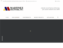 Tablet Screenshot of martinezmillwork.com